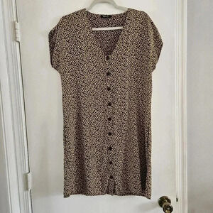 Madewell Easy Mini Dress Ditsy Floral Button-Down Small